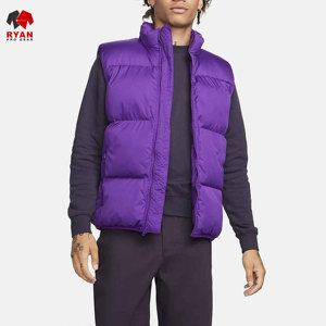 เสื้อกั๊กพัฟเฟอร์ Ryan Pro Gear แบบสั่งทำพิเศษสำหรับผู้ชาย ผ้าโพลีเอสเตอร์บุใยสังเคราะห์ นุ่มสบาย พร้อมโลโก้แบบกำหนดเอง ลายเรียบ - Product Image 1