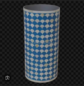 Vente en gros de pots de fleurs de luxe en incrustation d'os Vases à fleurs en incrustation d'os de meilleure qualité polis à la main pour la maison, l'intérieur et l'extérieur - Product Image 3