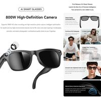 Lunettes intelligentes à verres photochromiques, caméra 8MP, enregistrement vidéo 1080P, traduction IA en temps réel, appels Bluetooth