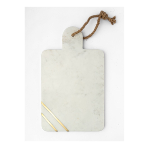 Tabla de cortar de mármol de la mejor calidad con diseño de hoja y asa con orificio, tabla de cortar de mármol. - Product Image 5