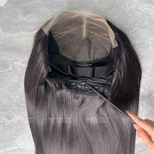 Perruques sans colle en cheveux vietnamiens bruts, avec dentelle transparente 5x5, 6x6, 7x7, style lisse baguette, vente en gros - Product Image 6