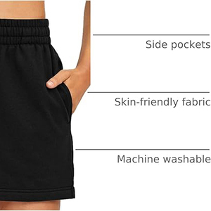 Shorts de Felpa con Estampado Tie Dye para Mujer, Estampado Animal, Camuflaje, Cintura Alta, Bolsillos Laterales, Cordón Ajustable, Corte Holgado, Ropa Casual - Product Image 4