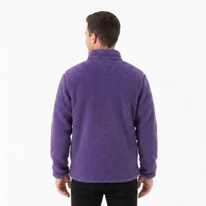 Custom Outdoor Winter <b>Thick</b> Warm Patchwork Color Block Zipper Fashionable Sherpa <b>Fleece</b> <b>Jacket</b> <b>Men</b> Sherpa <b>Fleece</b> <b>Jacket</b> <b>Men</b> - Product Image 5