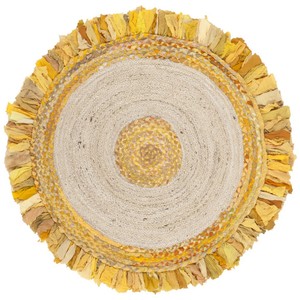 Alfombra Tejida a Mano de Lana/Yute, Ecológica, Apta para Mascotas, Antideslizante, Antibacteriana, de Pelo Corto, Gruesa, Moderna, con Patrón Abstracto - Product Image 1
