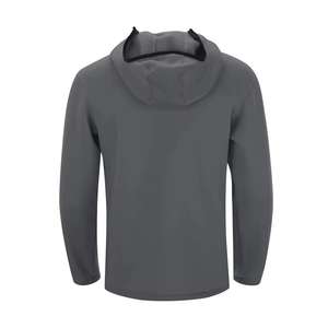 Sweat à capuche polaire personnalisé pour homme, style gangster, avec cagoule double couche, fermeture éclair intégrale, coupe oversize, grandes tailles, logo brodé, grammage lourd - Product Image 6