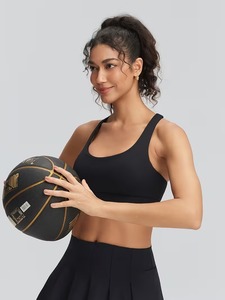 Ladies Arched Back Sport Brassiere Breathable Cutout Running Vest High Elasticity Athletic Crop Top Removable <b>Pads</b> Wholesale - Product Image 3