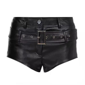 Shorts décontractés pour femmes, tendance, sexy, taille haute, moulants, élastiques, en spandex/polyester, prêts à être expédiés - Product Image 4