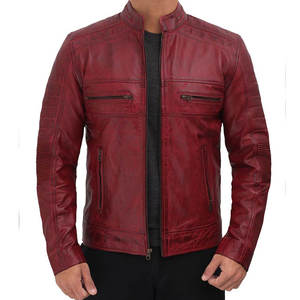 <b>SMART</b> SHINE ENTERPRISES <b>Men</b> High Quality Leather <b>Jacket</b> Soft Durable Comfortable Full Zip Breathable Quick Dry Winter Classic - Product Image 1