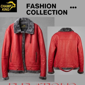 Men's Winter Genuine Leather <b>jacket</b> <b>Sherpa</b> <b>Lined</b> <b>jacket</b> - Product Image 1