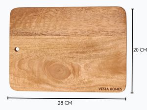 Tabla de Cortar de Madera Maciza, Forma Rectangular, Ligera, Apta para Lavavajillas, Reutilizable, Multifuncional, Tabla de Preparación para Cocina - Product Image 4