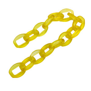 Collier minimaliste en résine à maillons plats, fait main, léger, écologique, bijou tendance, technique artisanale, vente en gros - Product Image 2