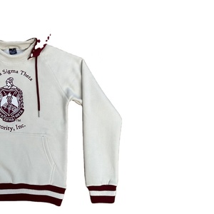 Sweat à capuche en molleton 100% coton anti-rétrécissement, taille plus, pour homme, avec logo universitaire personnalisé, motif imprimé, méthode de tissage tricotée - Product Image 4