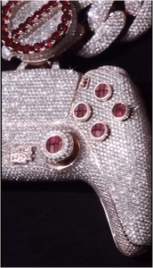 Colgante Personalizado de Máquina de Juego Hip Hop con Diamantes, 100% Aprobado por el Probador de Diamantes, Plata S925, Moissanita VVS, para Hombre - Product Image 3