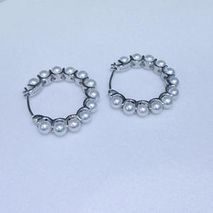 Nouvelles boucles d'oreilles en perles d'eau douce Aurora multi-perles rondes de 3-4 mm de Zhuji, design unique et sans défaut - Product Image 3