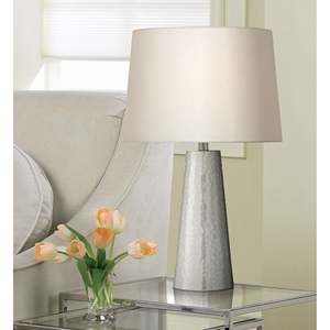Hammered bronze <b>table</b> <b>lamp</b> set luxury textured metal <b>base</b> faux leather shade elegant bedside nightstand light home decor - Product Image 5