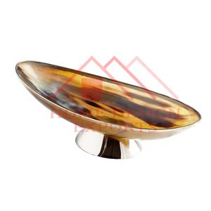 Decoraciones interiores Diseño cian abstracto Bandeja de tocador Hotel y restaurante Metal plateado Servicio abstracto decorativo - Product Image 4