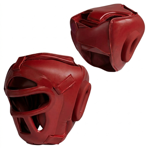 Protector de Cabeza de Boxeo de Cuero Ajustable, Transpirable, Antideslizante, con Visera Transparente, para Entrenamiento de Artes Marciales y Kick Boxing para Hombres Adultos - Product Image 5