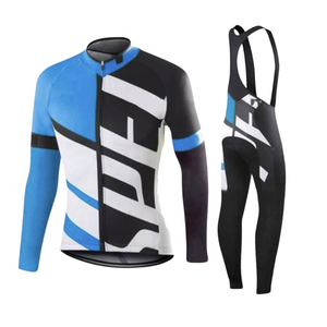 Ensemble de maillot de cyclisme OEM de qualité supérieure, unisexe, design d'équipe personnalisé, cuissard à bretelles, séchage rapide, respirant, uniforme de cyclisme - Product Image 6