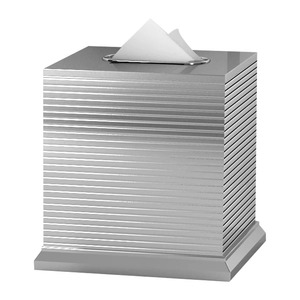 Premium Quality Silver Finished Metal <b>Tissue</b> <b>Paper</b> Holder Decorative <b>Tissue</b> Box Cover Ideal For Contemporary Home Interiors - Product Image 2