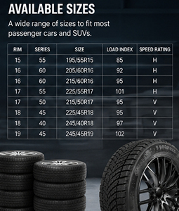 Neumático Radial <span class=keywords><strong>para</strong></span> <span class=keywords><strong>Nieve</strong></span> POWERTRAC SportXwinter PT06 - 195/55R16 195/65R15 205/55R17 245/70R16 |   Compatible <span class=keywords><strong>con</strong></span> <span class=keywords><strong>llantas</strong></span> de 15-17 pulgadas |   Nuevo - Product Image 4