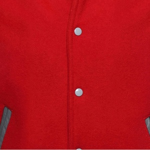 Chaqueta universitaria recortada personalizada para hombre, abrigo de béisbol con letras informal holgado a la moda, bordado frontal con soporte para primavera - Product Image 5