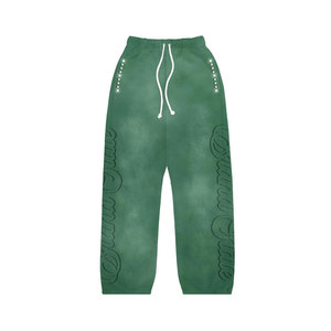 Ensemble survêtement style baggy délavé au soleil, couleur unie, avec impression de votre marque privée (hoodie et pantalon de survêtement) - Product Image 6