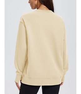 Sudadera de Algodón para Mujer, Diseño Nuevo, de Lujo, Manga Larga, Cuello Redondo, Hombros Caídos, Sólida, Cómoda, Talla Grande, de Bangladesh - Product Image 4