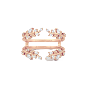 แหวนเพชรทรงมาควิส์ ดีไซน์ใบไม้ แหวนทองคำแท้ 18K แหวนแฟชั่น สี DEF ความใส VS VVS แหวนหมั้น - Product Image 4