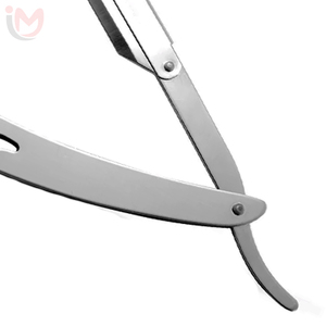 Stainless Steel <b>Straight</b> <b>Razor</b> Single Blade Folding Barber <b>Razor</b> For Men Face Shaving Professional Use - Product Image 2