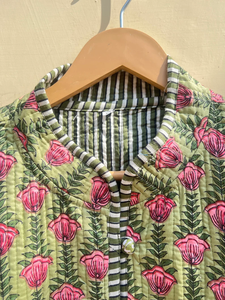 Edredón Acolchado Hecho a Mano en India, 100% Algodón Ecológico, Antiarrugas, Transpirable, de Secado Rápido, con Estampado Digital y Bolsillo Frontal, para Primavera/Otoño - Product Image 5