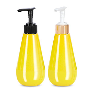 Wholesale Labeling Silk Screen Hot Stamping Custom Printed PET Plastic Frosted <b>Shampoo</b> 300ML Cone Bottle Custom Packaging - Product Image 2