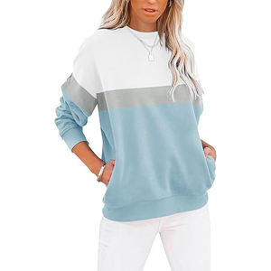 Sudaderas con Forro Térmico para Mujer, Cuello Redondo, Manga Larga, Corte Holgado, Mezcla de Algodón y Felpa, Extra Cálidas para Invierno - Product Image 1