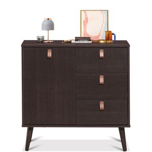 Credenza a 3 cassetti per soggiorno con spazio contenitivo e vetrina - Product Image 6