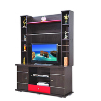 Stand TV kayu kualitas Premium dengan laci dirancang khusus untuk mengakomodasi ukuran televisi yang lebih besar tersedia