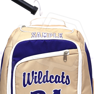 Custom Print Letter Print Best <b>Backpack</b> Beige Blue Zipper Closure Soft Handle Unisex Casual Style Waterproof Durable <b>Nylon</b> - Product Image 3