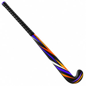 Palo de Hockey sobre Césped P28 con Patrón de Cuchillas, Negro, Rojo, Azul, Blanco, Compuesto de Carbono Profesional - Product Image 4