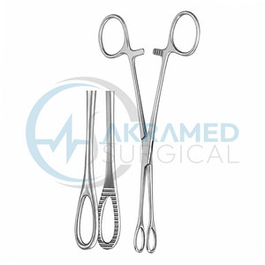 Pinces à éponges de haute qualité à mâchoires bouclées en acier inoxydable, réutilisables, instrument chirurgical certifié CE, pinces à pansements - Product Image 3