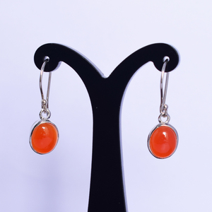 2026 Best Selling Trending Carnelian Good Quality Gemstone Pure S925 Sterling Silver Hook Earrings Fine Dainty Jewelry For Women - Product Image 2