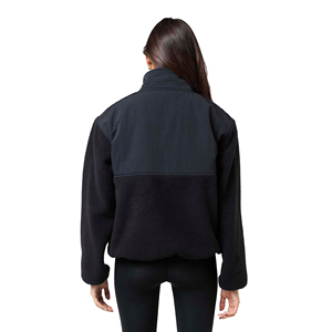 Veste polaire pour femmes 340 GSM Premium, chaude, à séchage rapide, respirante, matelassée, douce au toucher, fermeture éclair intégrale, col haut, randonnée, camping - Product Image 3