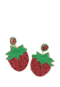 Pendientes llamativos de lujo hechos a mano de primera elección elegante diseño de vaquera bordado con cuentas sombrero gota oreja joyería de la India - Product Image 3