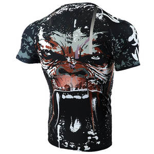 Wholesale Custom Made Sublimated Design Printed Rash Guard High Quality Compression Shirts Rashguards - Product Image 2