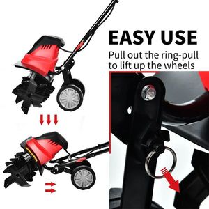 Coltivatore e Motozappa Elettrico da 17 Pollici per la Cura del Giardino - Product Image 6