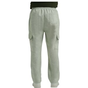 Pantalones de chándal cargo de algodón y forro polar para hombre, corte holgado, con cordón, bolsillos laterales, cintura media, rectos, informales, OEM al por mayor - Product Image 5