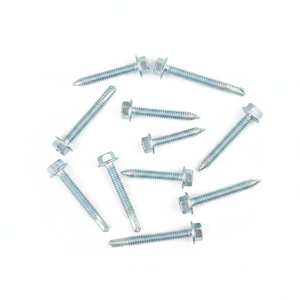 Carbon Steel Hex Washer Head Self-Drilling <b>Screws</b> (Metric/Inch) Zinc Coated Class 8 Heavy Duty Corrosion Resistant Integrated - Product Image 1