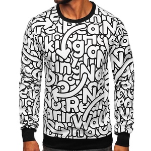 Sweat-shirt d'hiver pour homme en molleton imprimé par sublimation et brodé sur mesure, 100% coton - Product Image 1