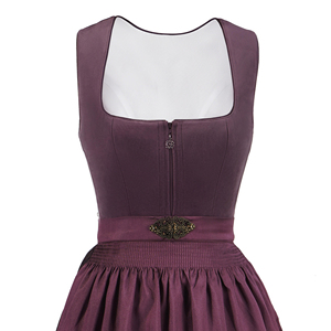 Bavarian <b>Oktoberfest</b> German Dirndl <b>Dress</b> Button Cotton/Polyester Breathable Knee-Length Adult Women OEM Service Cosplay Costume - Product Image 6