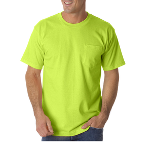 High Quality Men's Short Sleeve <b>T</b>-<b>Shirt</b> O-Neck Casual Wear Regular Fit 100% Cotton <b>Pocket</b> Front High Street <b>T</b> <b>Shirts</b> For Sale - Product Image 4