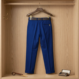 Pantalones Casuales Blancos para Hombre, Pantalones de Pierna Recta, Cintura Media, Tejido Ecológico de Algodón y Elastano - Product Image 4