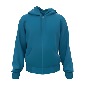 Sweat à capuche zippé pour homme, coupe classique, grammage lourd 550g, 100% coton molletonné, logo frontal, fabricant OEM ODM Marque privée W - Product Image 5