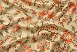 Robe pour filles en tissu de soie Dola de luxe Verona Garden, 100% viscose, tissage uni, doux, léger, couleur ivoire, pour l'été - Product Image 3
